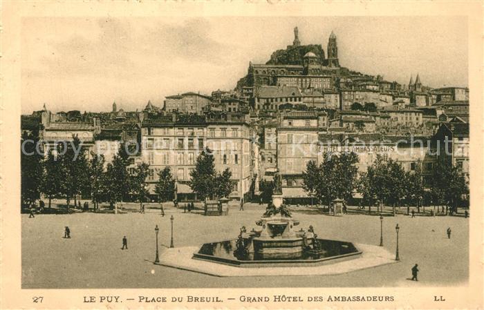 Le Puy-en-Velay Place du Breuil Grand Hotel des Ambassadeurs
