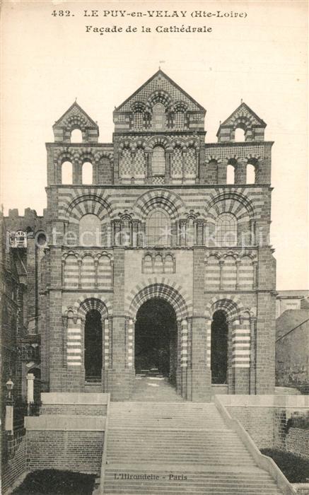 Le Puy-en-Velay Facade de la Cathedrale