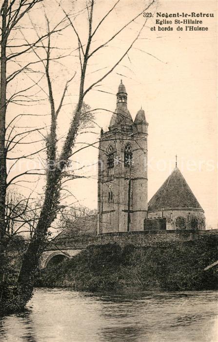 Nogent-le-Rotrou Eglise Saint Hilaiere bords de l Huisne