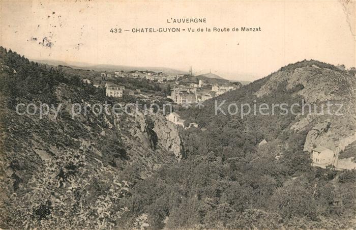 Chatel-Guyon Vu de la Route de Manzat