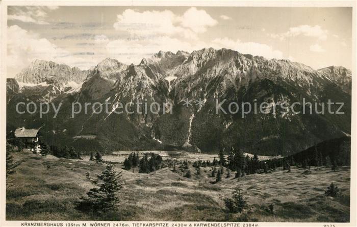 Kranzberghaus Woerner Karspitze Karwendelspitze