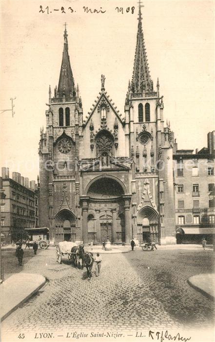 Lyon France Eglise Saint Nizier
