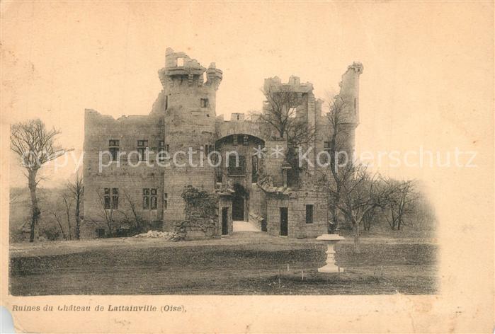 Lattainville Ruines du Chateau