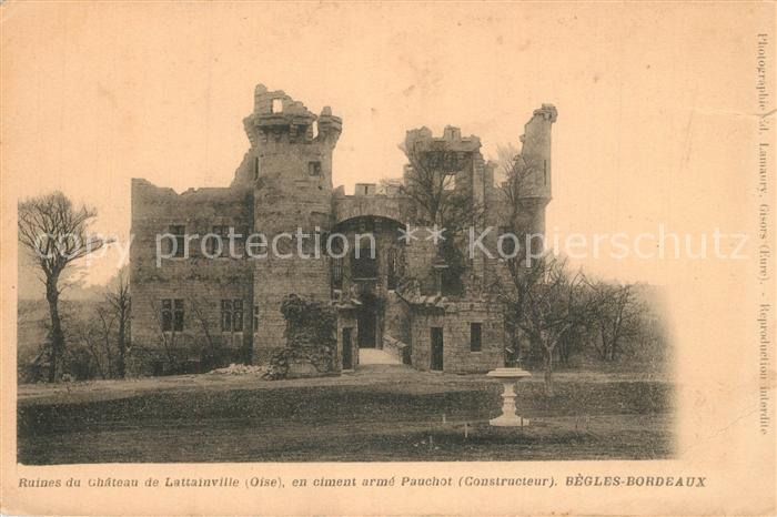 Lattainville Ruines du Chateau