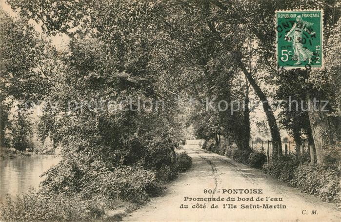 Pontoise Val-d Oise Promenade Ile Saint-Martin
