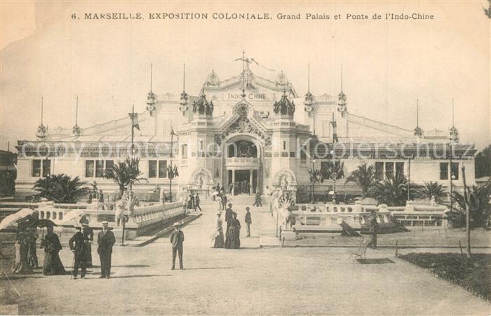 Exposition Coloniale Marseille 1922  Grand Palais Ponts de l'Indo-Chine