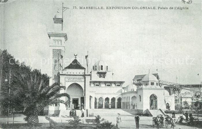 Exposition Coloniale Marseille 1922  Palais de l'Algerie