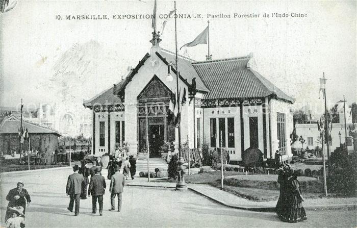Exposition Coloniale Marseille 1922  Pavillon Forestier de l'Indo-Chine