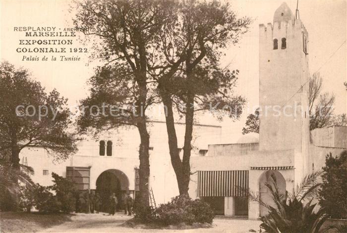 Exposition Coloniale Marseille 1922  Palais de la Tunisie