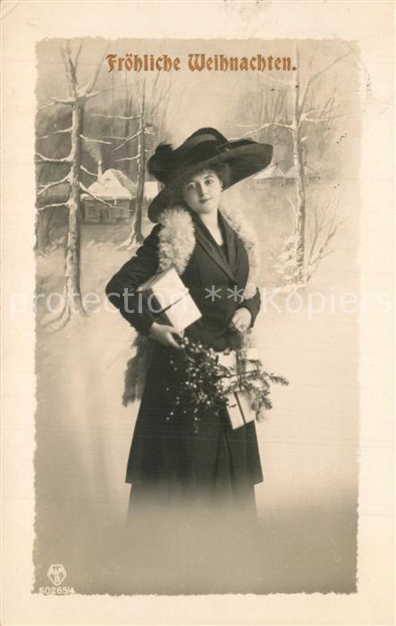 Weihnachten Frau Hutmode Geschenke Foto-AMB-Nr. 60265/4