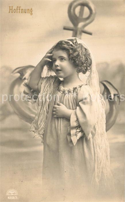 Foto RKL Paris Nr. 4315/3 Kind Hoffnung Anker