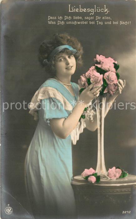 Foto NPG Nr. 3272 Liebesgl?ck Frau Rosen
