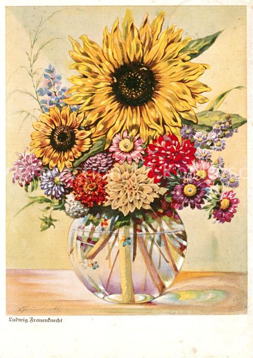 Verlag Wiechmann Nr. 7920 Ludwig Frauenknecht Blumen Sonnenb