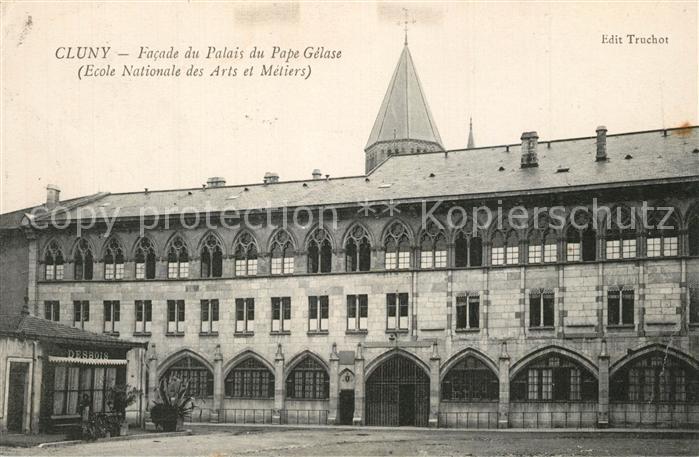 Cluny Facade du Palais du Pape Gélase Ecole Nationale des Arts et Métiers
