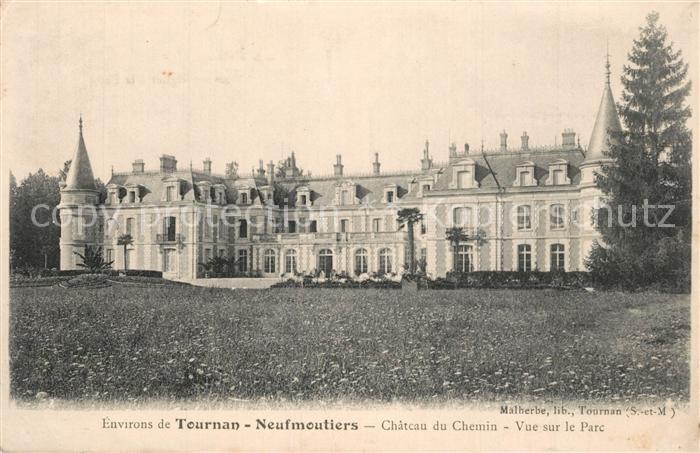 Neufmoutiers-en-Brie Chateau du Chemin vue sur le parc