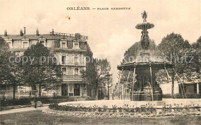 Orleans Loiret Place Gambetta Fontaine