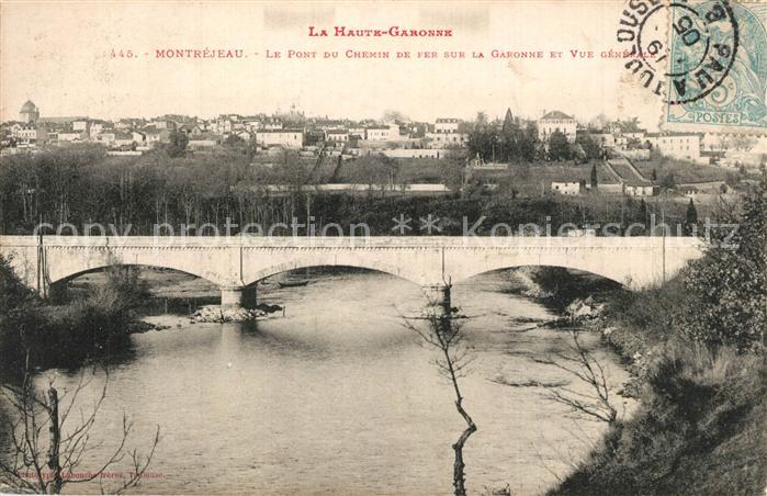 Montrejeau Haute-Garonne Pont du Chemin de fer sur la Garonne et