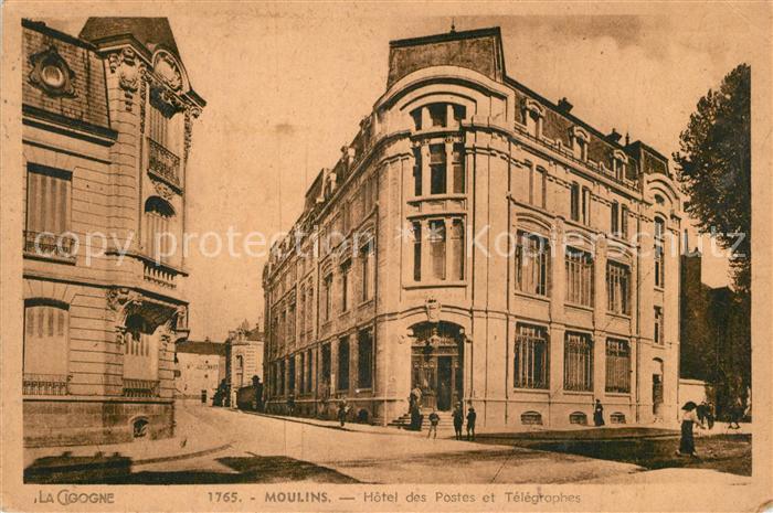 Moulins Allier Hôtel des Postes et Télégraphes