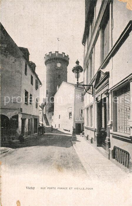 Vichy Allier Rue Porte France et vieille tour