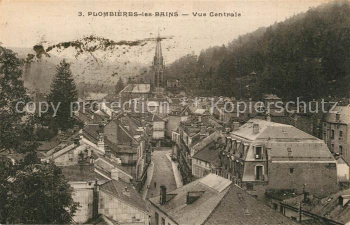 Plombieres-les-Bains Vosges Vue centrale