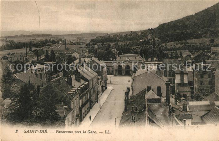 Saint-Die-des-Vosges Panorama vers la gare