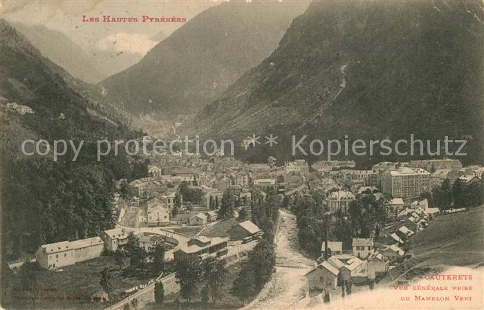 Cauterets Vue Generale prise du Mamelon Vert