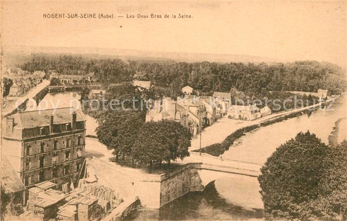 Nogent-sur-Seine Panorama Les deux bras de la Seine