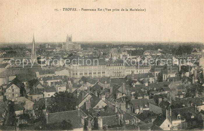 Troyes Aube Panorama est vue prise de la Madeleine
