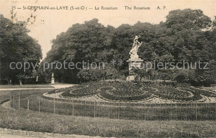 Saint-Germain-en-Laye Rosarium Monument Statue
