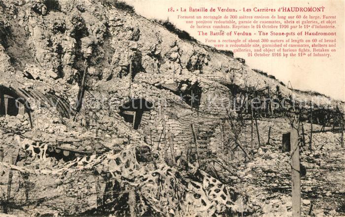 Verdun Meuse Bataille de Verdun Les Carrières d Haudromont 1. Weltkrieg