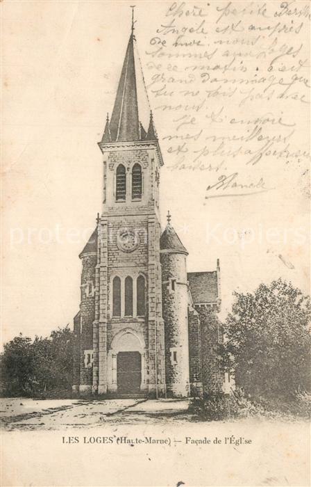 Les Loges Haute-Marne Facade de l'Eglise