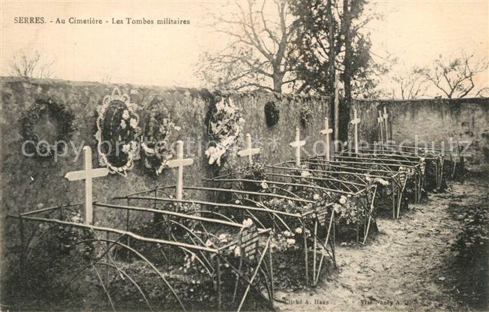 Serres Meurthe-et-Moselle Cimetière Tombes militaires