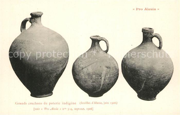 Alesia(Roman War) Alise-Sainte-Reine Grands cruchons de poterie indigène