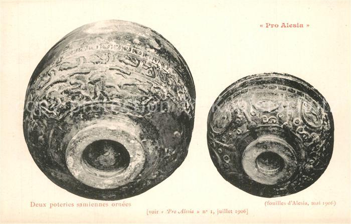 Alesia(Roman War) Alise-Sainte-Reine Poteries samiennes ornées