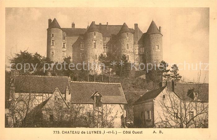 Luynes Indre-et-Loire Chateau côté ouest