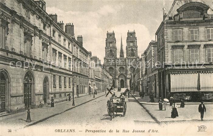 Orleans Loiret Perspective de la Rue Jeanne d_Arc