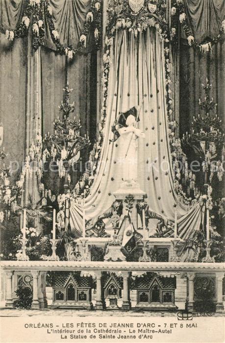 Orleans Loiret Les Fêtes de Jeanne d Arc Intérieur de la Cathedrale Maître Autel