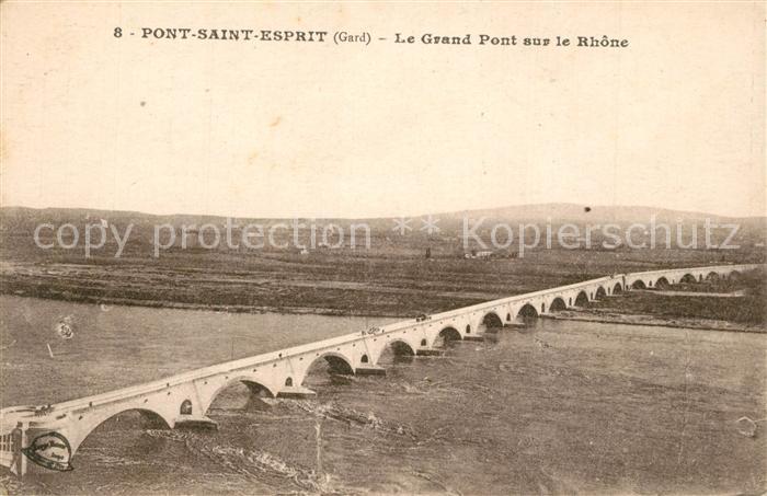 Pont-Saint-Esprit Grand Pont sur le Rhône