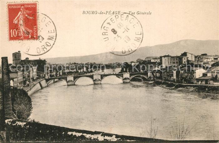 Bourg-de-Peage Vue Generale Pont sur la Drôme
