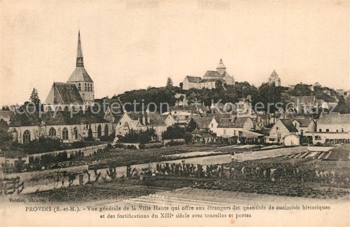 Provins Vue Generale de la Ville Haute