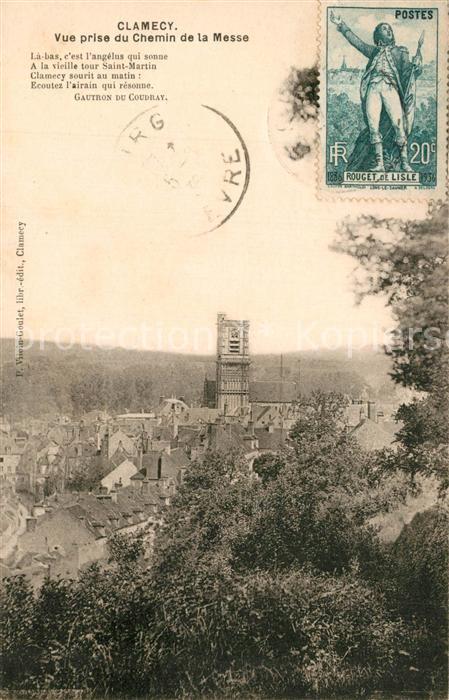 Clamecy Nievre Vue prise du Chemin de la Messe