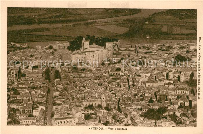 Avignon Vaucluse Vue aérienne
