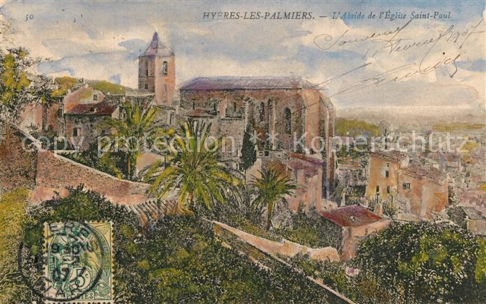 Hyeres les Palmiers Abside de l'Eglise Saint Paul Dessin Kü