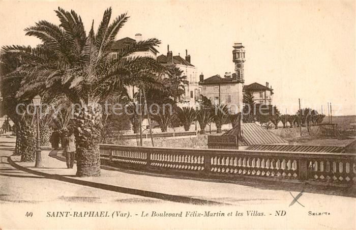 Saint-Raphael Var Boulevard Félix Martin et les Villas Cô
