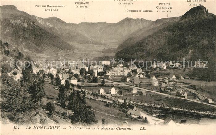 Le Mont-Dore Puy de Dome Panorama vu de la Route de Clermont