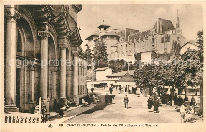 Chatel-Guyon Entrée de l'Etablissement Thermal