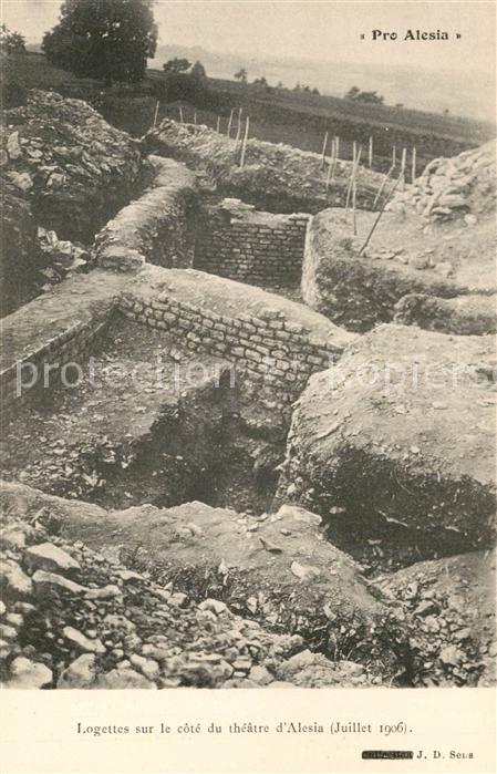 Alesia(Roman War) Alise-Sainte-Reine Logettes sur le côté du théâtre d_Alesi