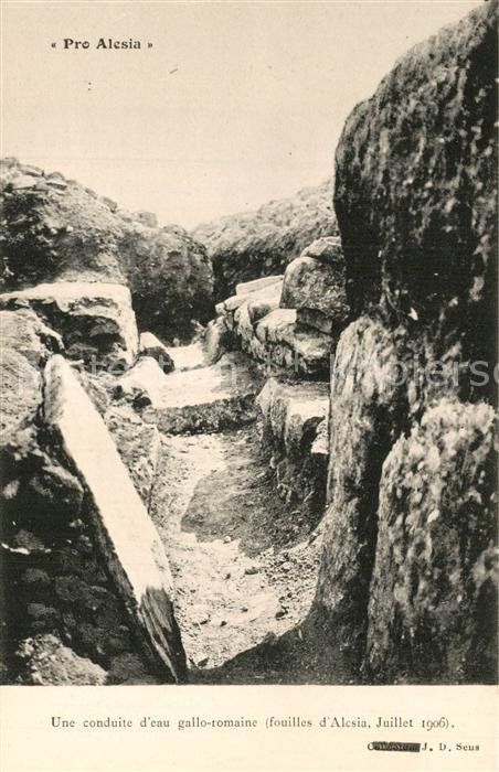 Alesia(Roman War) Alise-Sainte-Reine Conduite d eau gallo romaine