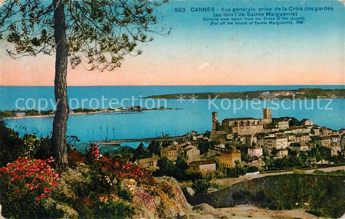 Cannes Alpes-Maritimes Vue generale prise de la Croix des gardes