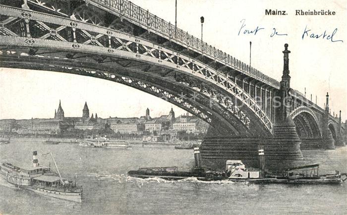 Mainz Rhein Rheinbruecke